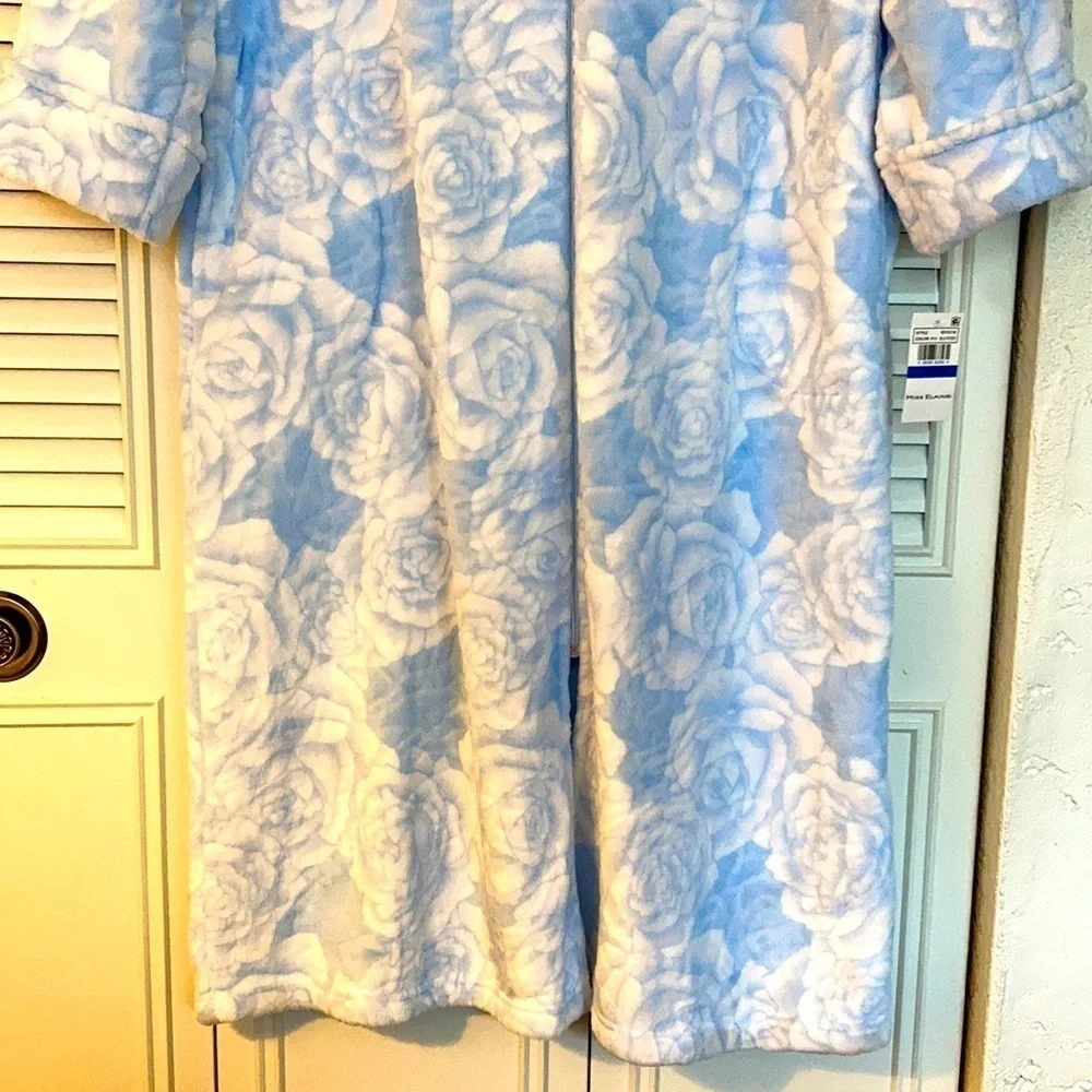 𝅺NWT MiSS ELAINE floral thick robe XL